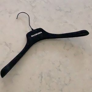 BALENCIAGA Black velvet/ suede hanger